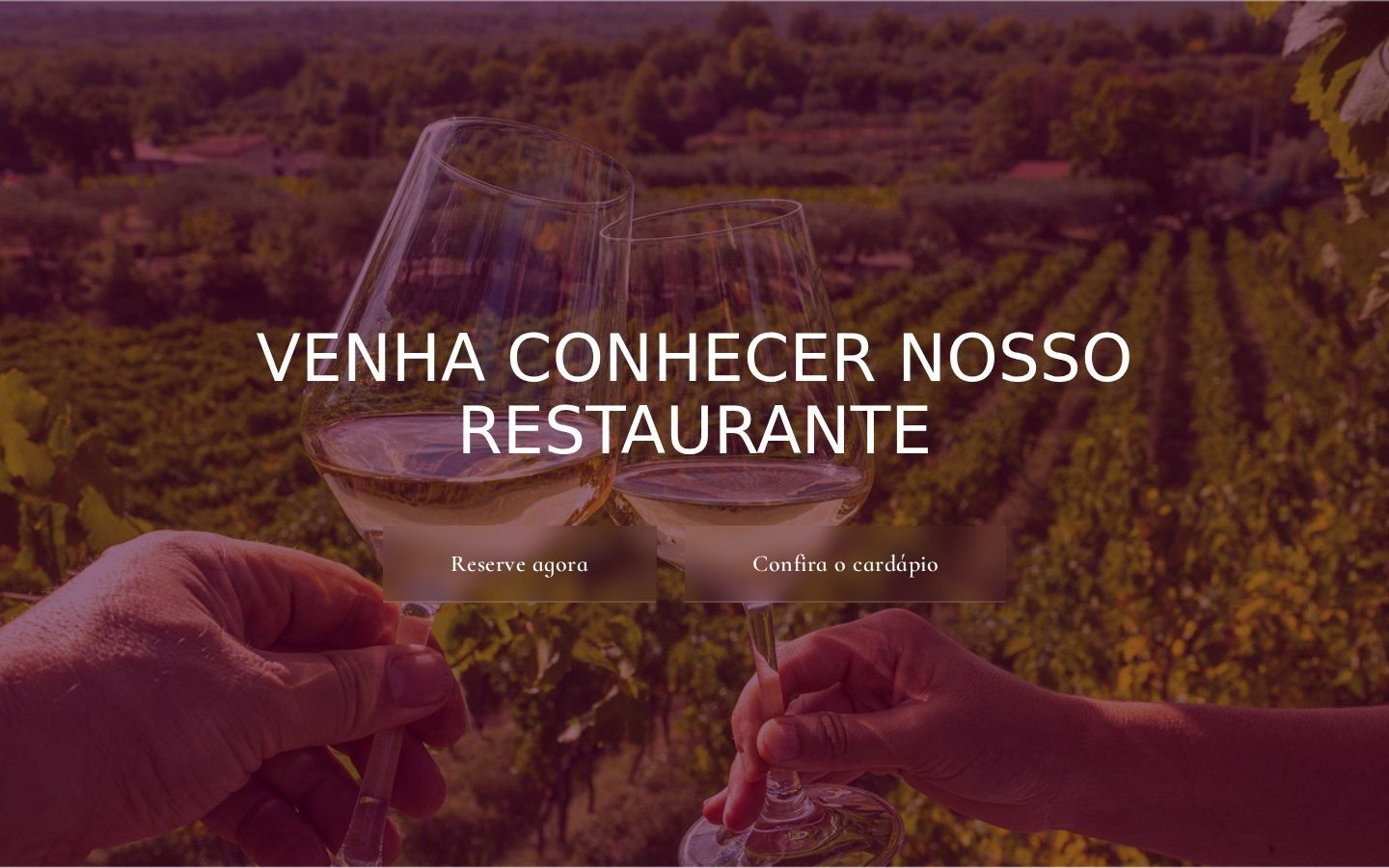 Chamada do restaurante no site da Vinícola Ferreira